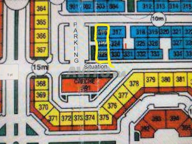3 lots de 110 m2 chacun à vendre