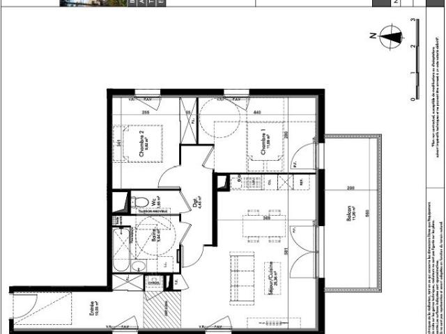 3 pièces · 68.44 m²