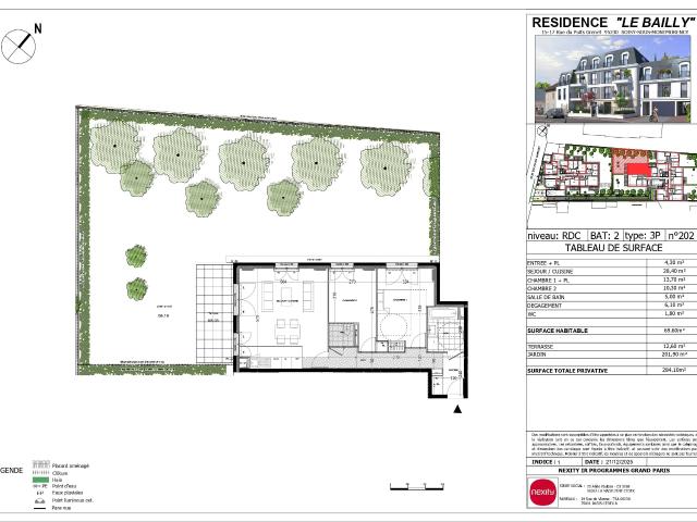 3 pièces · 69.6 m²