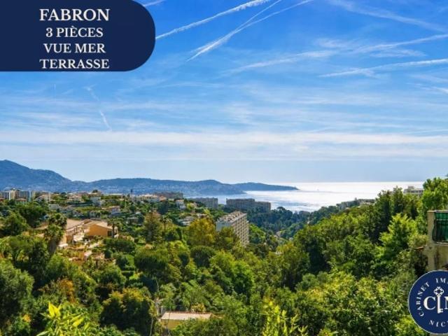 3 pièces 75 m² STANDING Terrasse Fabron