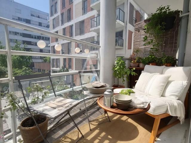 3 pièces vue jardin avec balcon