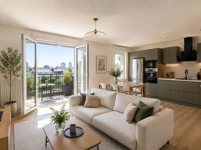 3 PIÈCES au 5ème ÉTAGE avec BALCON et TERRASSE CŒUR DE CLICHY
