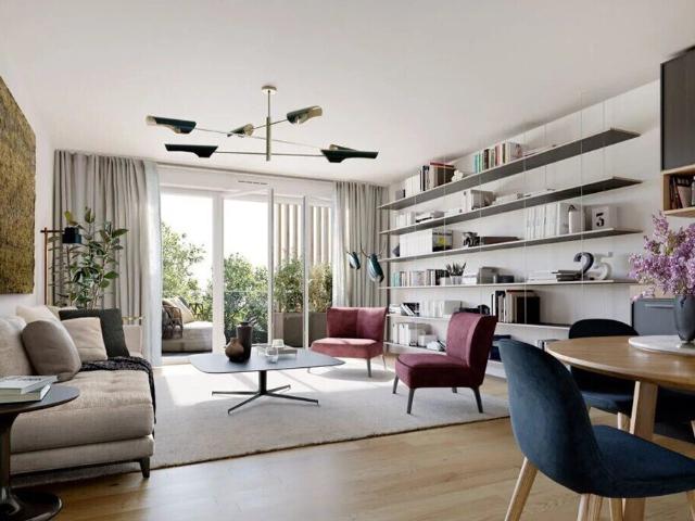 3 PIÈCES de 60m² + TERRASSE + PKG s