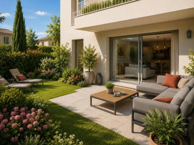 3 pièces JARDIN + TERRASSE rangements, parkings