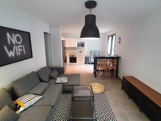 3 pièces meublé avec 2 terrasses et garage