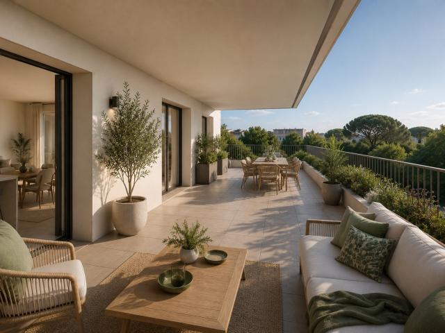 3 PIÉCES RARE ET ÉLÉGANT GRANDE TERRASSE PÉRIPHÉRIQUE 3 pièces, 80 m²