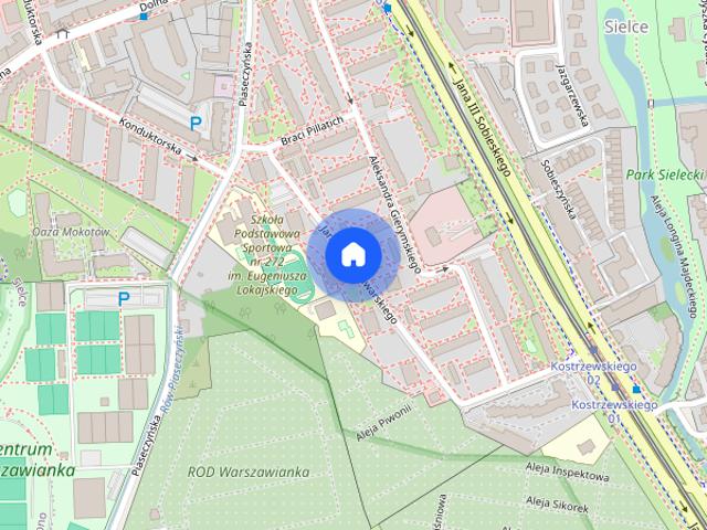 3 pokoje,56m2,Mokotów,ul. Piwarskiego /Dolna /Warszawianka