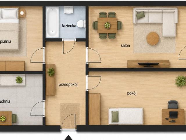 3 pokoje z loggią i osobną kuchnią 53 m² w Rzeszowie