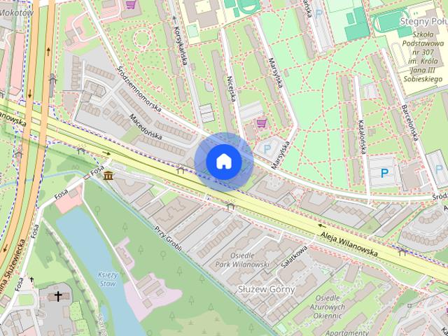 3 pokoje z widokiem na zieleń w apartamentowcu