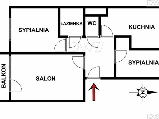 3 pokoje,oddzielna kuchnia,balkon,Białoprądnicka