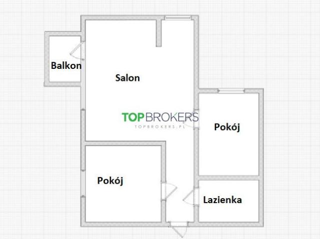 3 pokojowe mieszkanie 57m2 z balkonem, do remontu