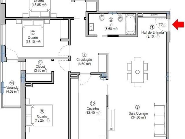 3 quarto, Figueira da Foz Coimbra 95597744