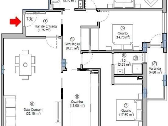 3 quarto, Figueira da Foz Coimbra 95597754