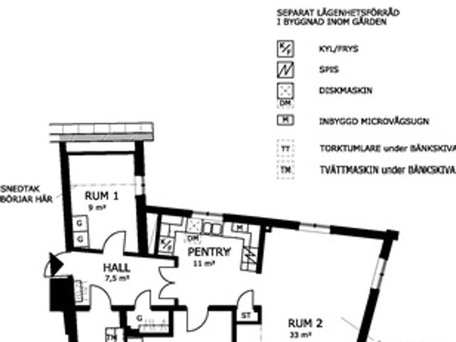 3 rum lägenhet på 89 m2, Västerås, Västmanland