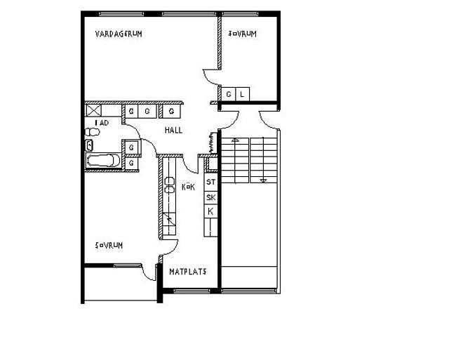 3 rum och kök 75 m² 8 240 kr