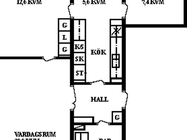 3 rums lägenhet i Umeå 68 m² 6 913 kr
