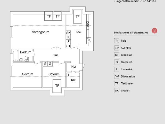 3 rums lägenhet i Uppsala 95 m² 12 754 kr