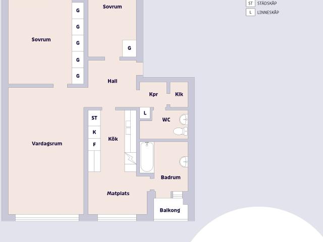 3 rums lägenhet i Västerås 84 m² 10 272 kr