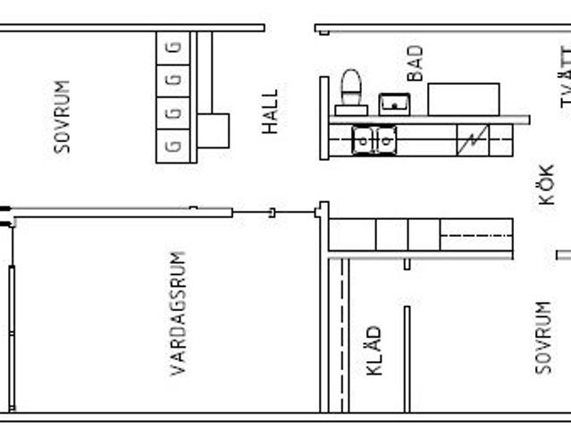 3 rums lägenhet i GRUMS 83 m² 9 574 kr