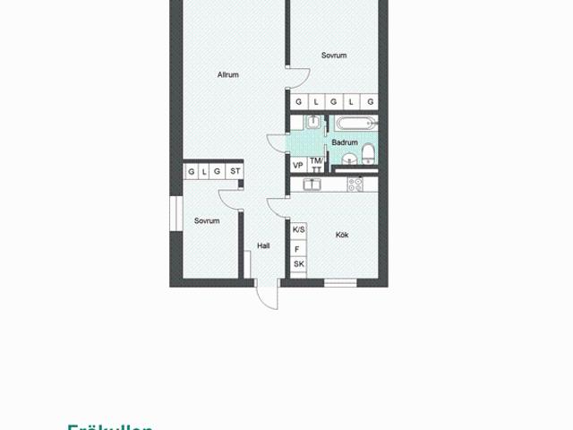 3 rums lägenhet i HÄLLINGSJÖ 73 m² 6 611 kr
