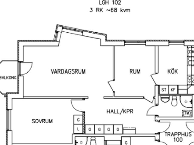 3 rums lägenhet i Johanneshov 69 m² 11 938 kr