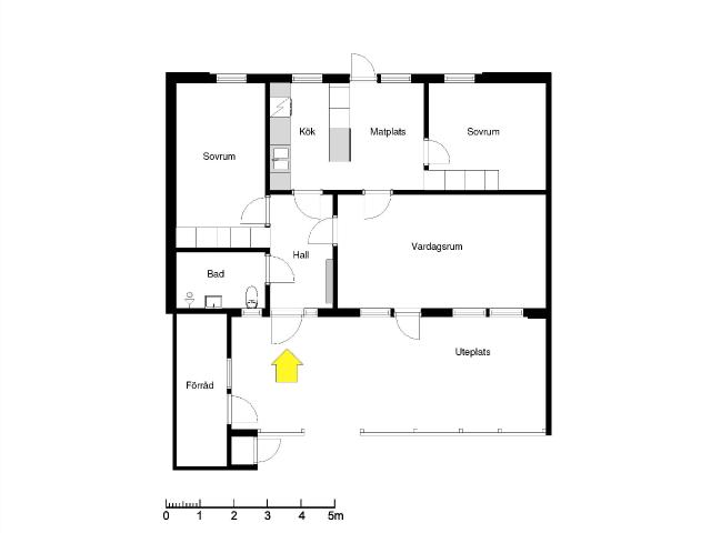 3 rums lägenhet i Kågeröd 74 m² 7 955 kr