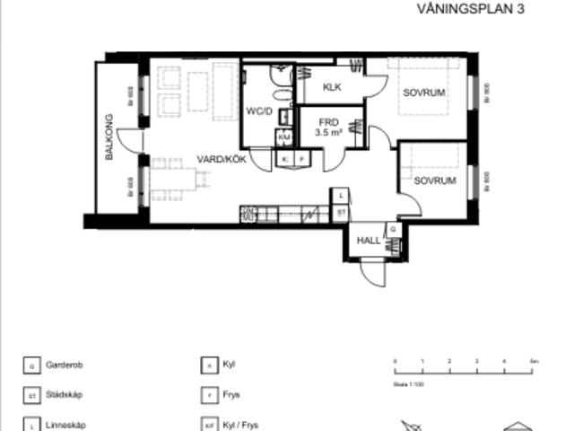 3 rums lägenhet i Karlstad 70 m² 10 552 kr
