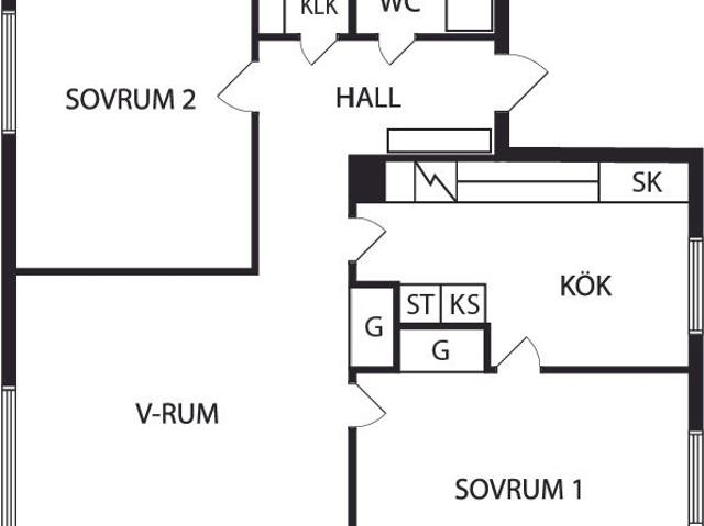 3 rums lägenhet i Katrineholm 81 m² 8 070 kr
