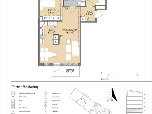 3 rums lägenhet i Linköping 67 m² 12 638 kr