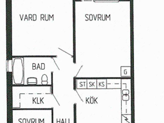 3 rums lägenhet i MJÖLBY 71 m² 7 366 kr