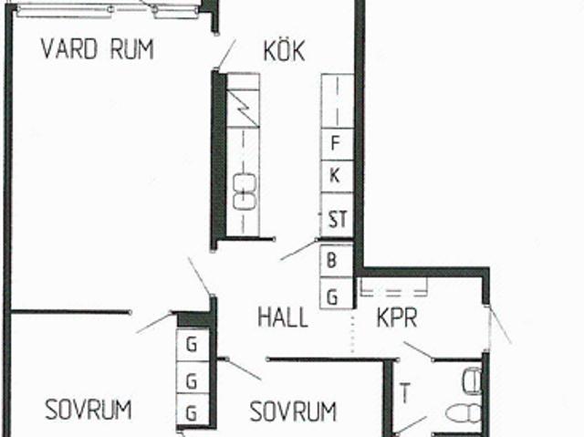 3 rums lägenhet i MJÖLBY 76 m² 9 069 kr