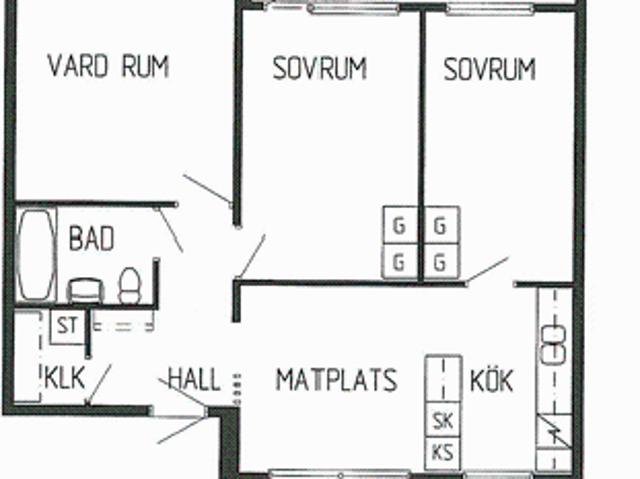 3 rums lägenhet i MJÖLBY 77 m² 8 371 kr