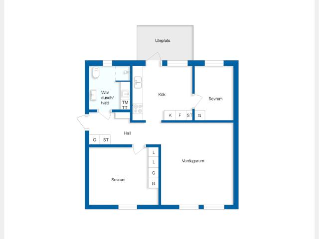 3 rums lägenhet i Mörbylånga 69 m² 8 550 kr