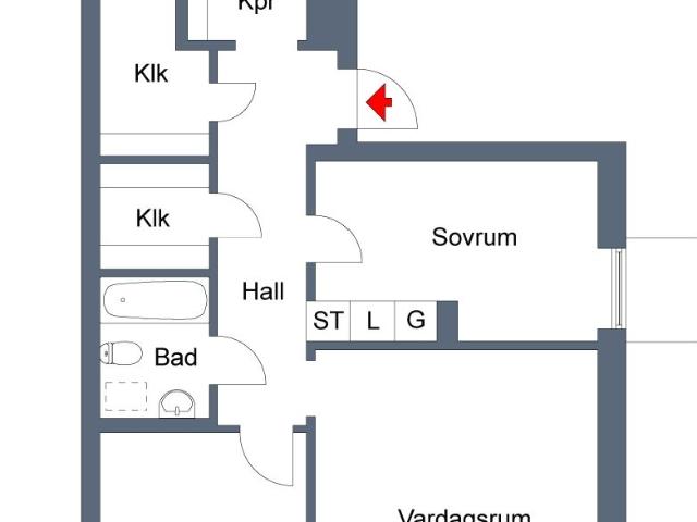 3 rums lägenhet i Motala 77 m² 8 488 kr