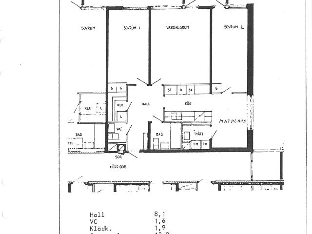 3 rums lägenhet i Motala 83 m² 10 929 kr