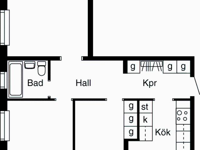 3 rums lägenhet i NÄSSJÖ 72 m² 6 919 kr