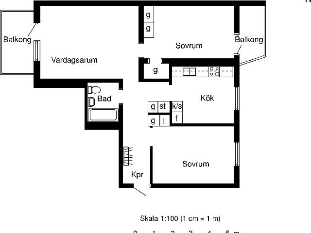 3 rums lägenhet i NÄSSJÖ 75 m² 8 218 kr
