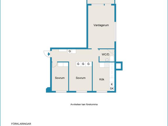 3 rums lägenhet i Osby 67 m² 7 846 kr