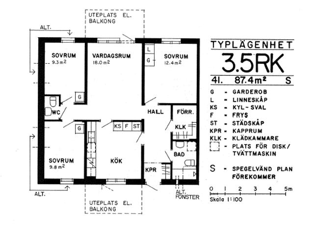 3 rums lägenhet i Östersund 87 m² 8 306 kr