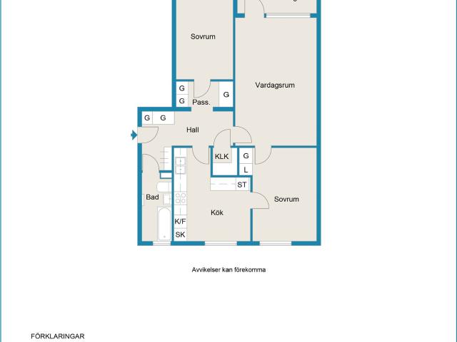 3 rums lägenhet i Rockneby 74 m² 7 527 kr