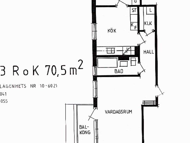 3 rums lägenhet i SÄTILA 70 m² 7 045 kr