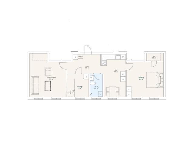 3 rums lägenhet i Stora Skedvi 74 m² 9 539 kr