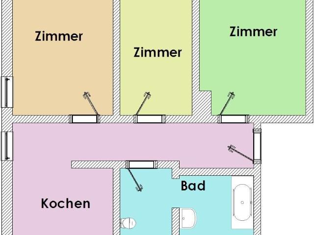 3 Raumwohnung in Hörlitz