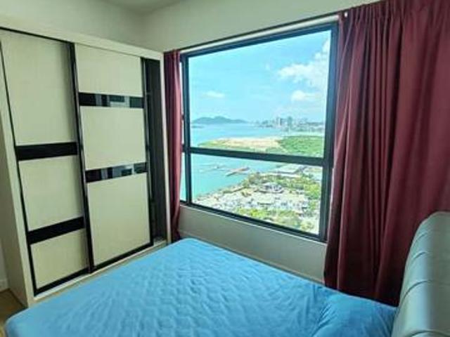 3 RESIDENCE 860sf Full Furnished High Floor SeaView 3room2CP SG PINANG