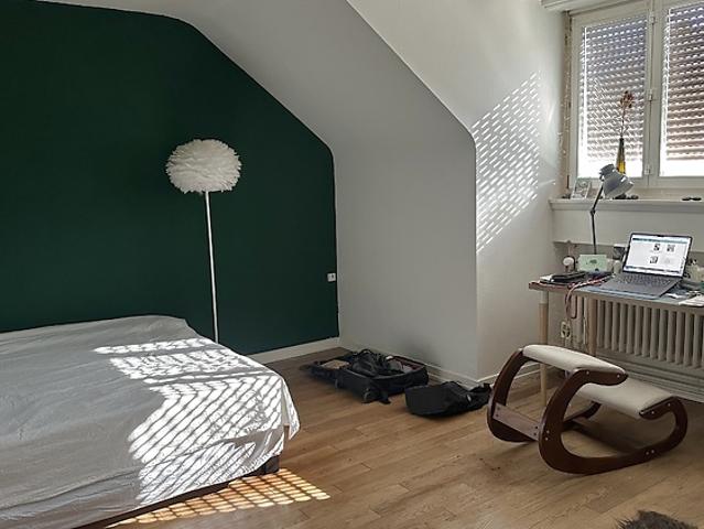 3 room attic apartment in Bern Fischermätteli, furnished, temporary