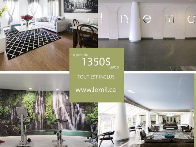 3 ½ TOUT INCLUS À LOUER