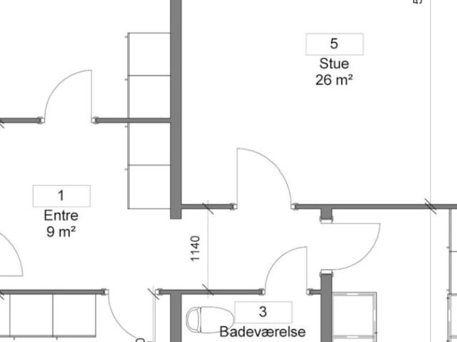 3 værelses lejlighed Vangen, 9400 Nørresundby