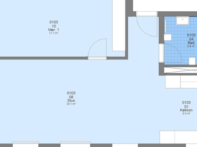 3 værelses lejlighed Absalonsgade, 9000 Aalborg