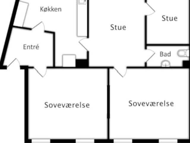 3 værelses lejlighed Boulevarden, 9000 Aalborg