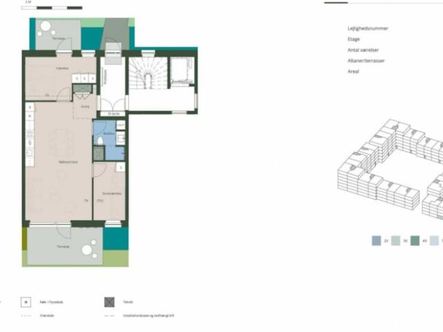 3 værelses lejlighed Frøstjernestræde, 2640 Hedehusene